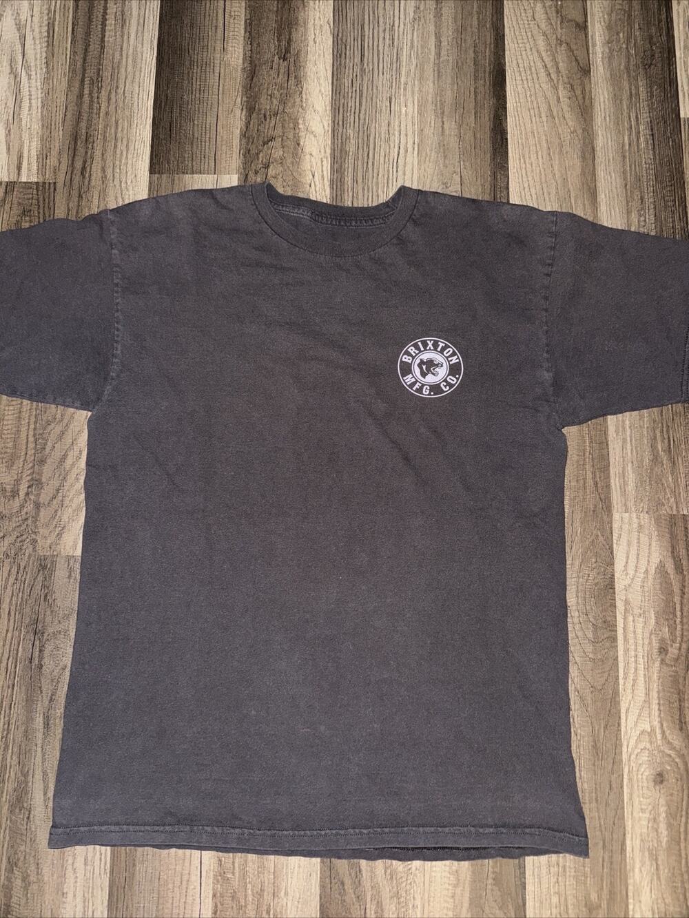Brixton T-Shirt Brown Medium 19x26